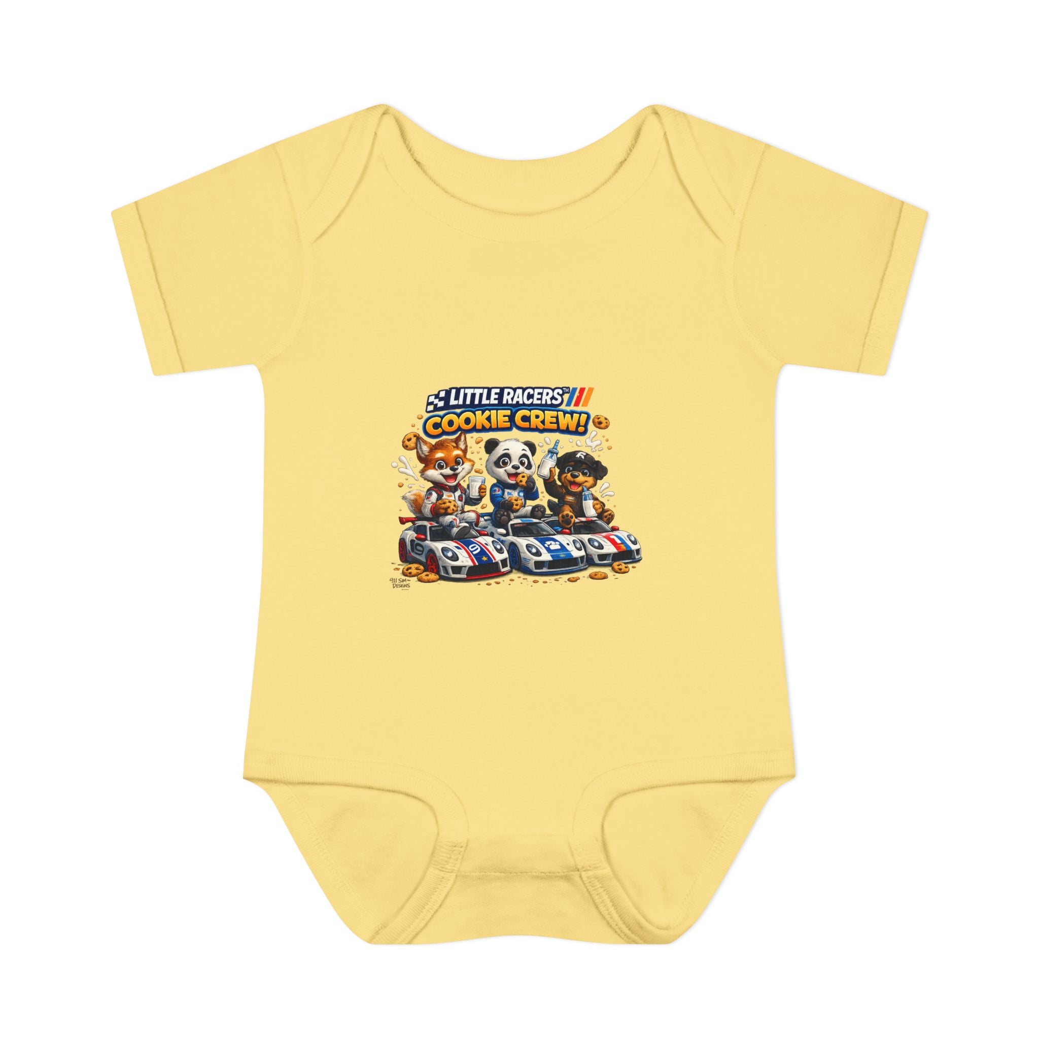 Limited Release: Little Racers Cookie Crew! Infant Racing Crew Bodysuit