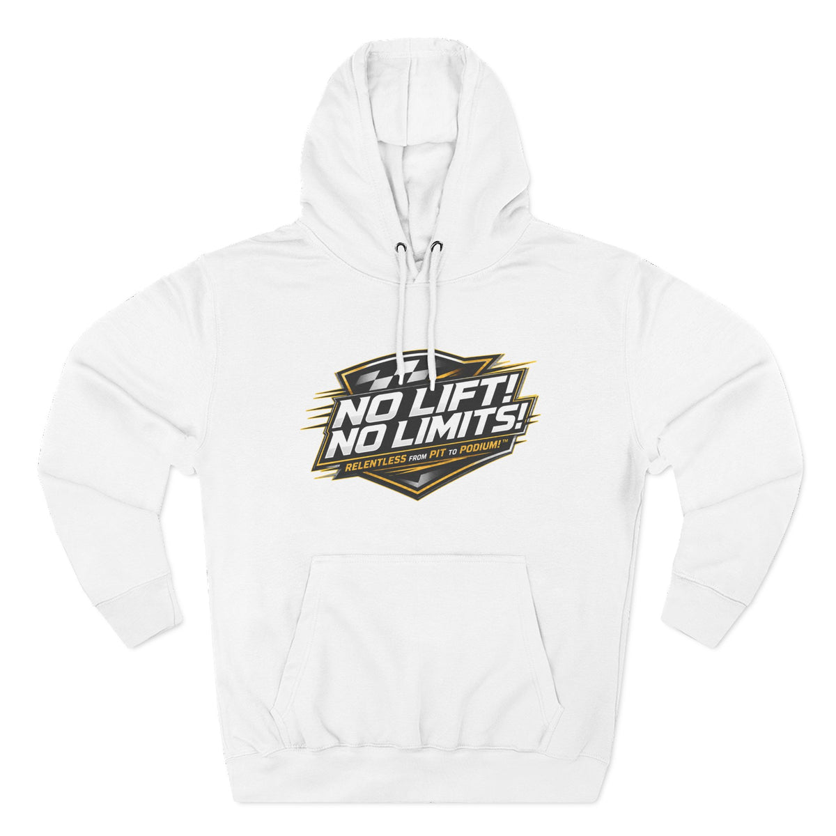 No Lift! No Limits! Relentless Hoodie — Motivational Gym Pullover