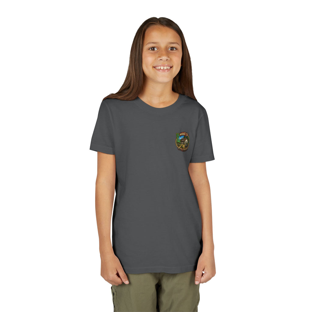 Youth Tee — "Mac's Minestrone" Retro Soup Logo