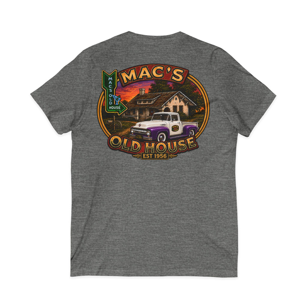 Mac’s Old House Vintage Truck V-Neck Tee
