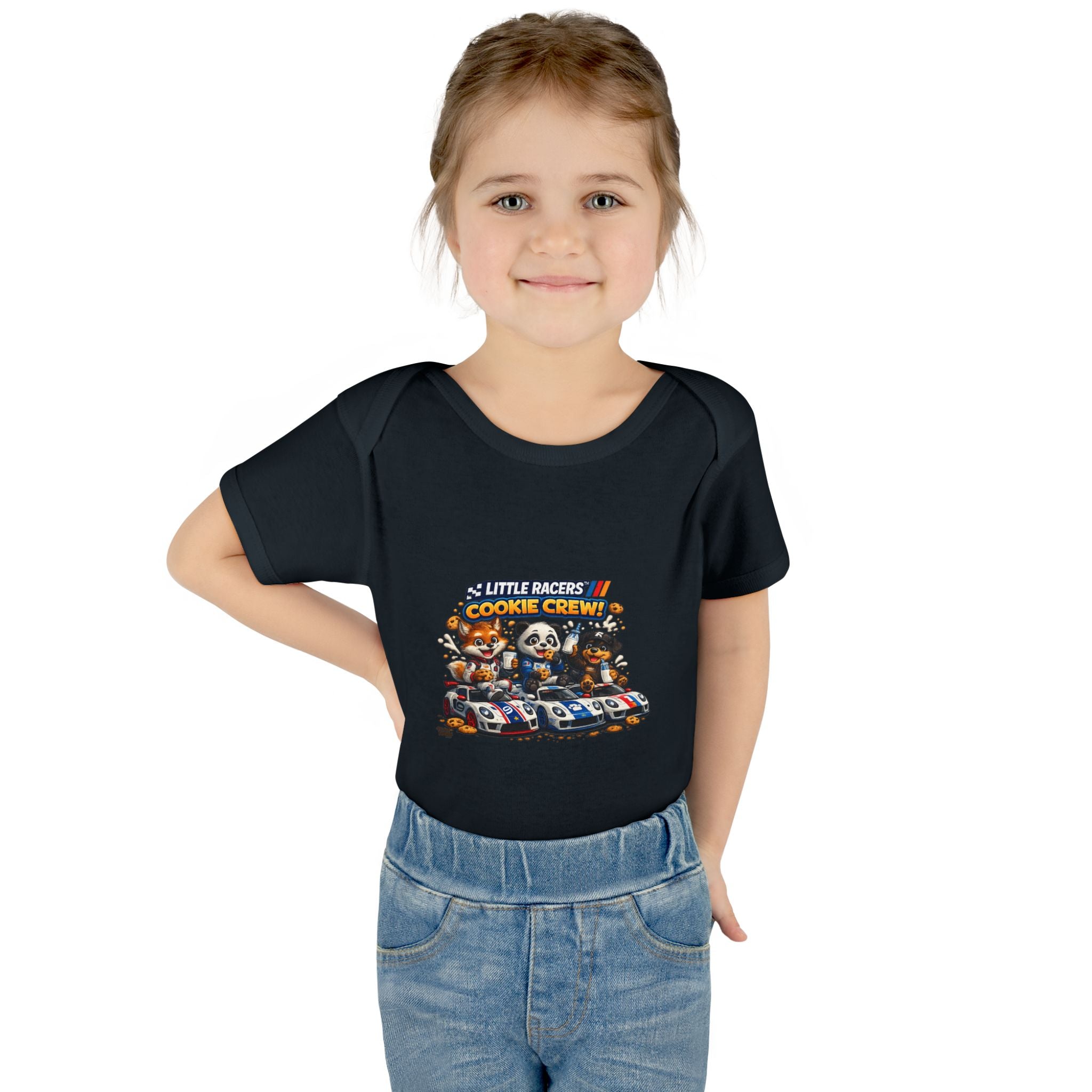 Limited Release: Little Racers Cookie Crew! Infant Racing Crew Bodysuit