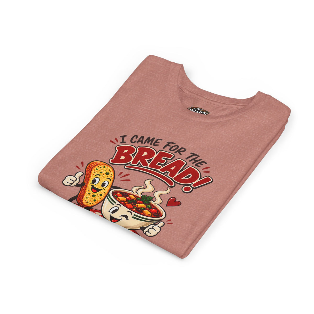 Youth Tee - "I Came for the Bread" Soup & Bread Kids T-Shirt