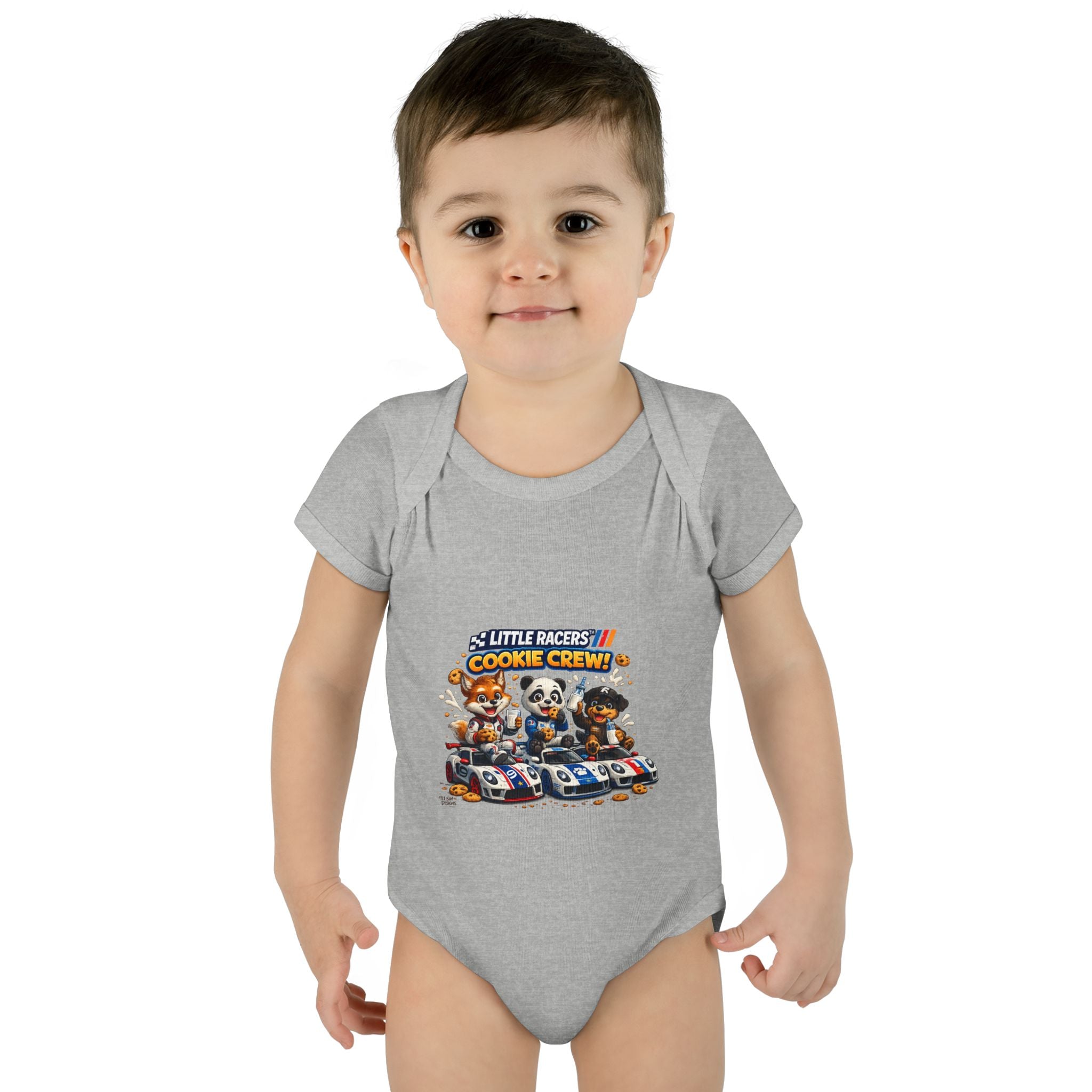 Limited Release: Little Racers Cookie Crew! Infant Racing Crew Bodysuit