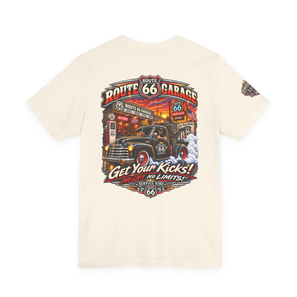 Vintage Tow Truck T-Shirt – Roadside Service Graphic Tee | Route 66 Garage