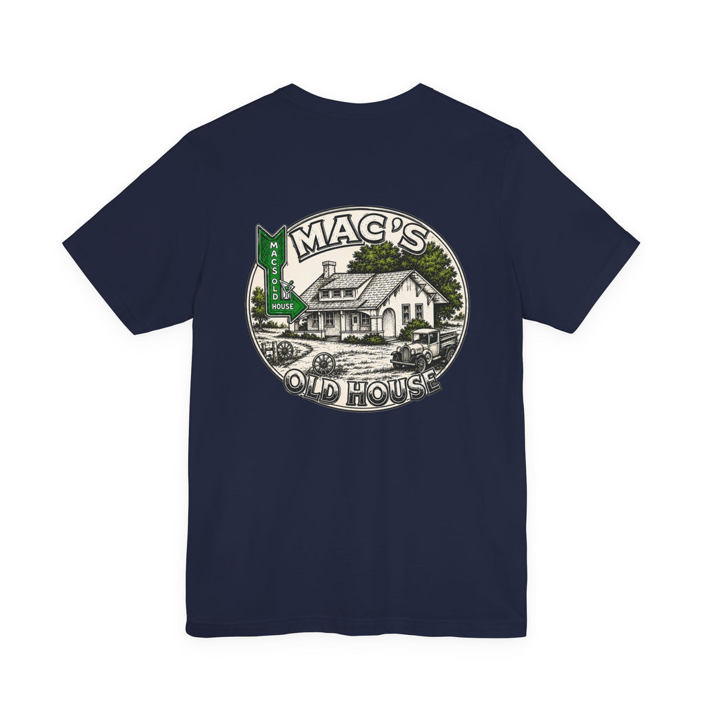 Mac's Old House Tee — Vintage Country House Graphic T-Shirt