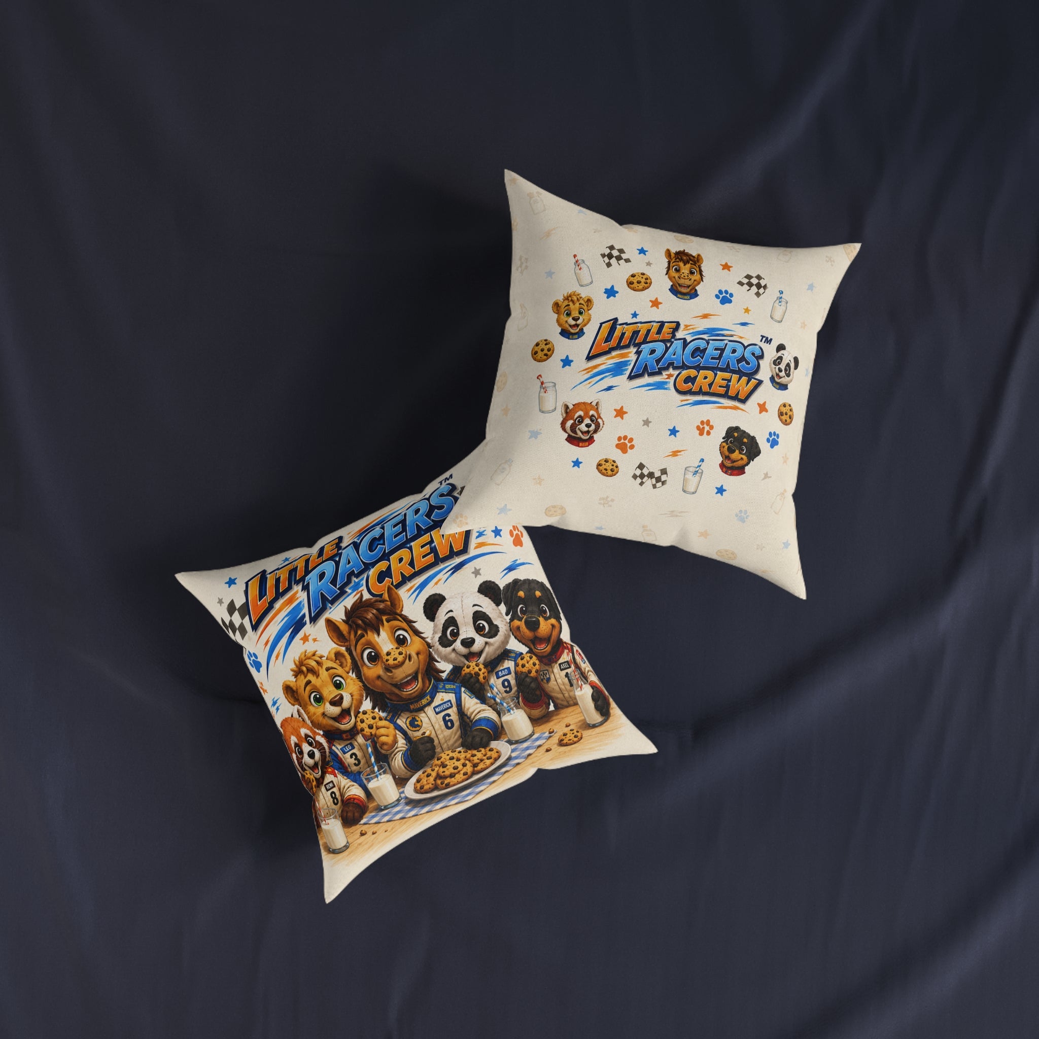Little Racers™ Crew Cookies & Milk Accent Pillow