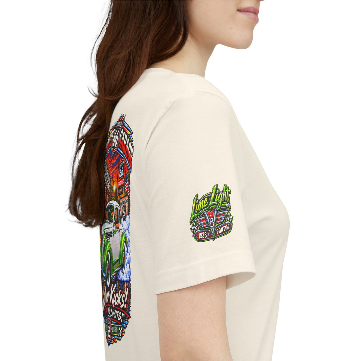 Classic Car T-Shirt – Get Your Kicks Route 66 Graphic Tee | Route 66 Garage