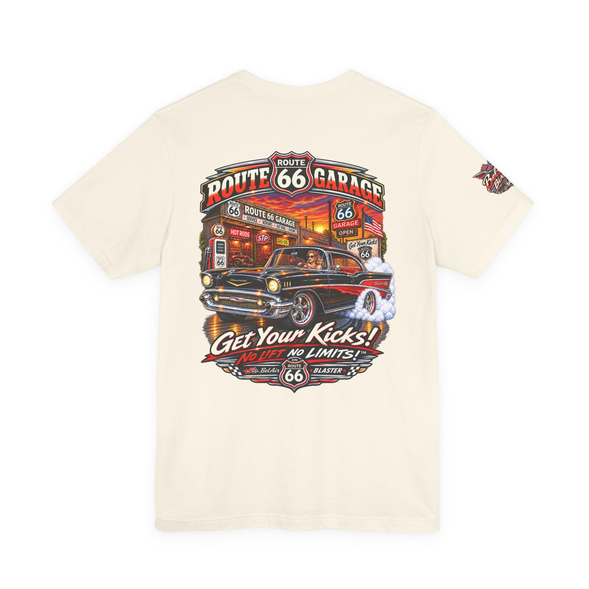 1957 Chevy Bel Air T-Shirt – Classic Car Graphic Tee | Route 66 Garage