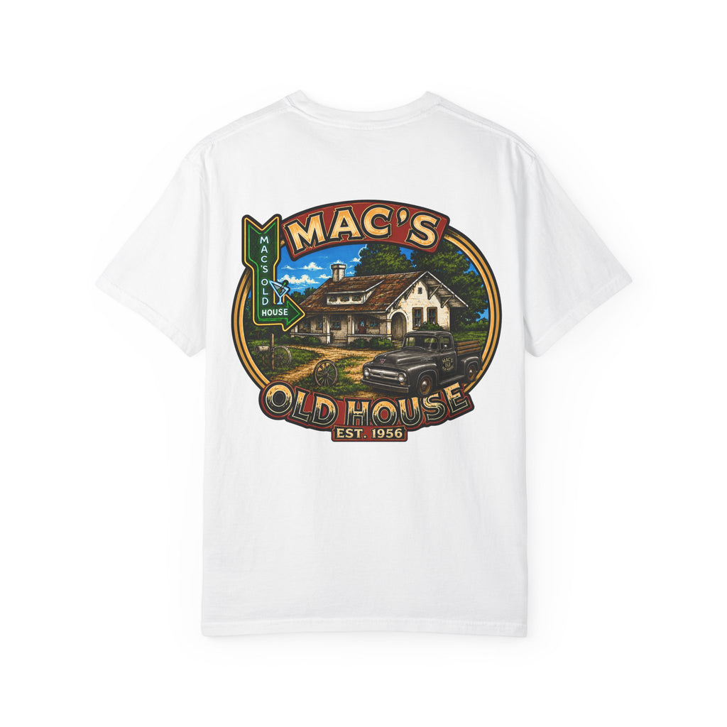 Mac's Old House Vintage T-Shirt — Retro Roadside Diner Graphic Tee
