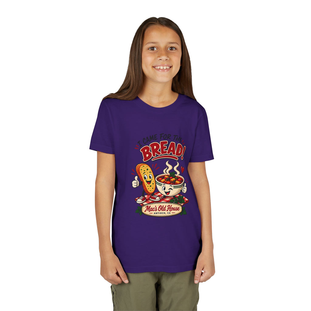 Youth Tee - "I Came for the Bread" Soup & Bread Kids T-Shirt