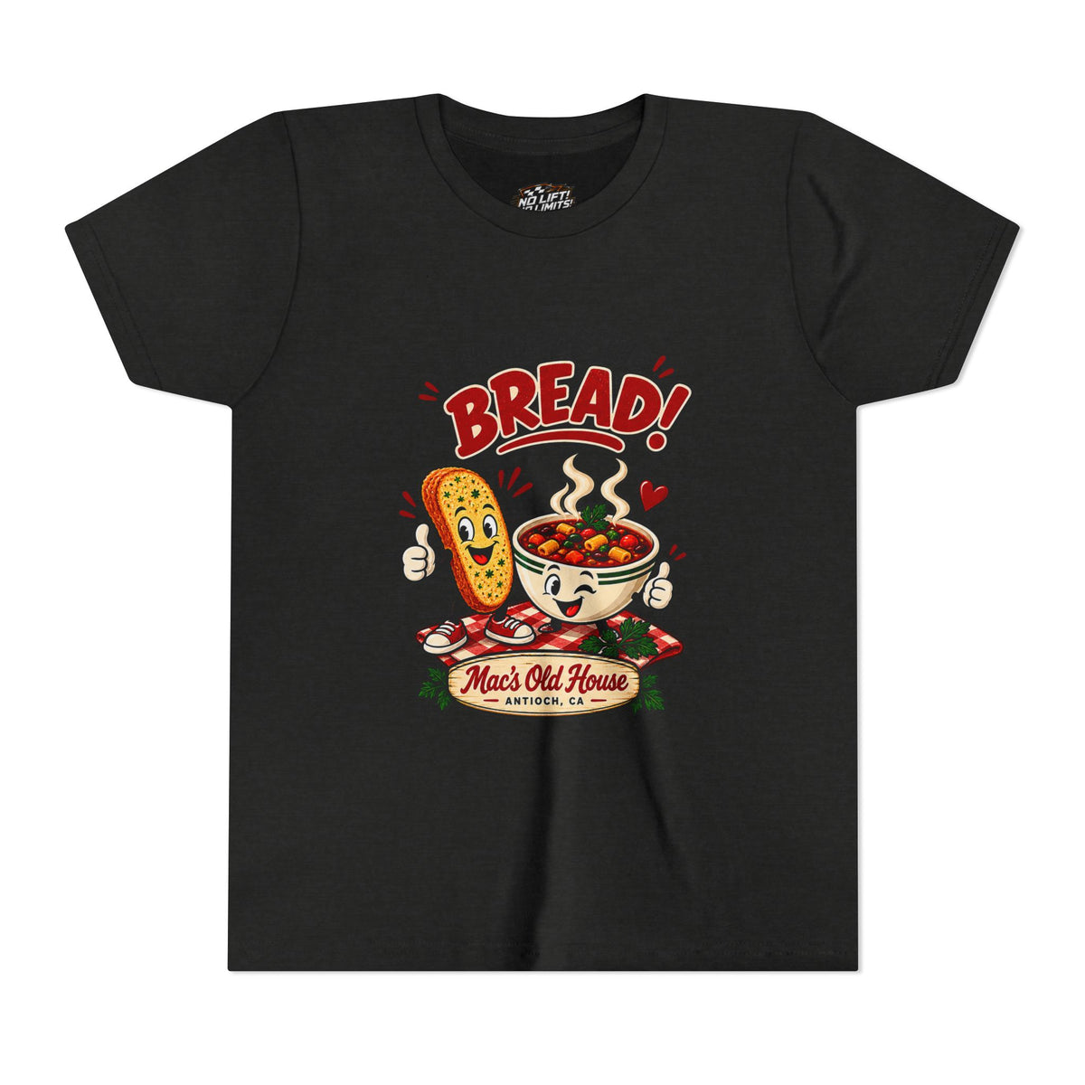 Youth Tee - "I Came for the Bread" Soup & Bread Kids T-Shirt