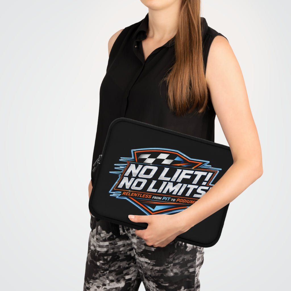 Laptop Sleeve — "No Lift! No Limits!" Racing Graphic Sleeve