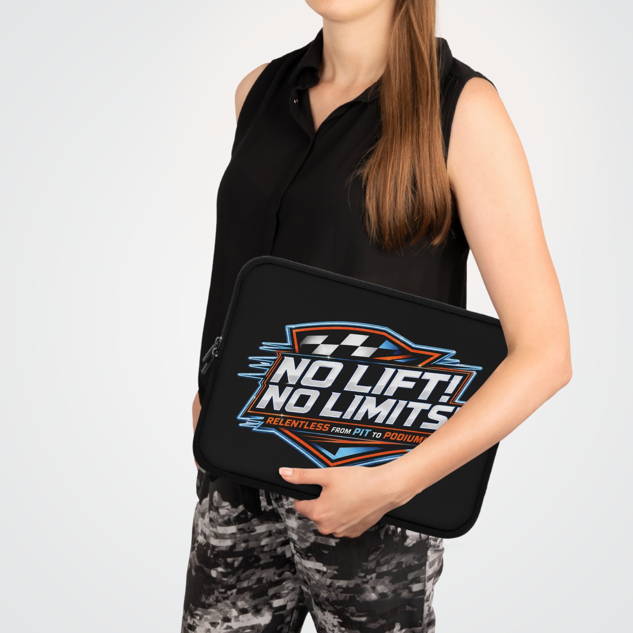Laptop Sleeve — "No Lift! No Limits!" Racing Graphic Sleeve