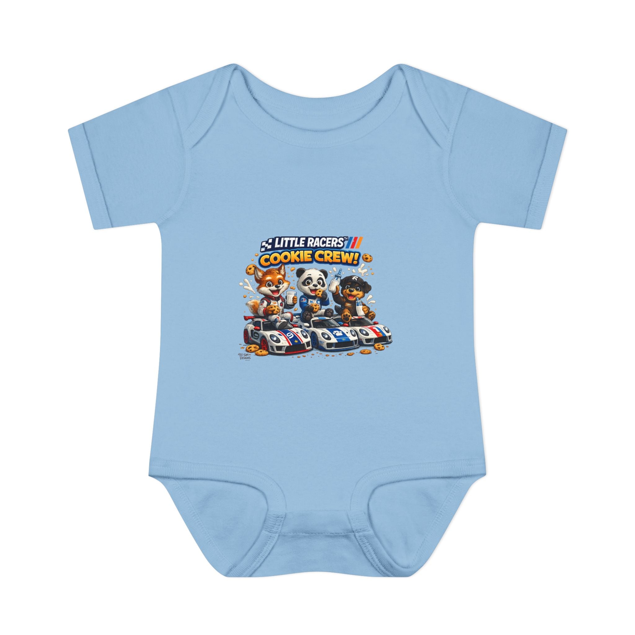 Limited Release: Little Racers Cookie Crew! Infant Racing Crew Bodysuit