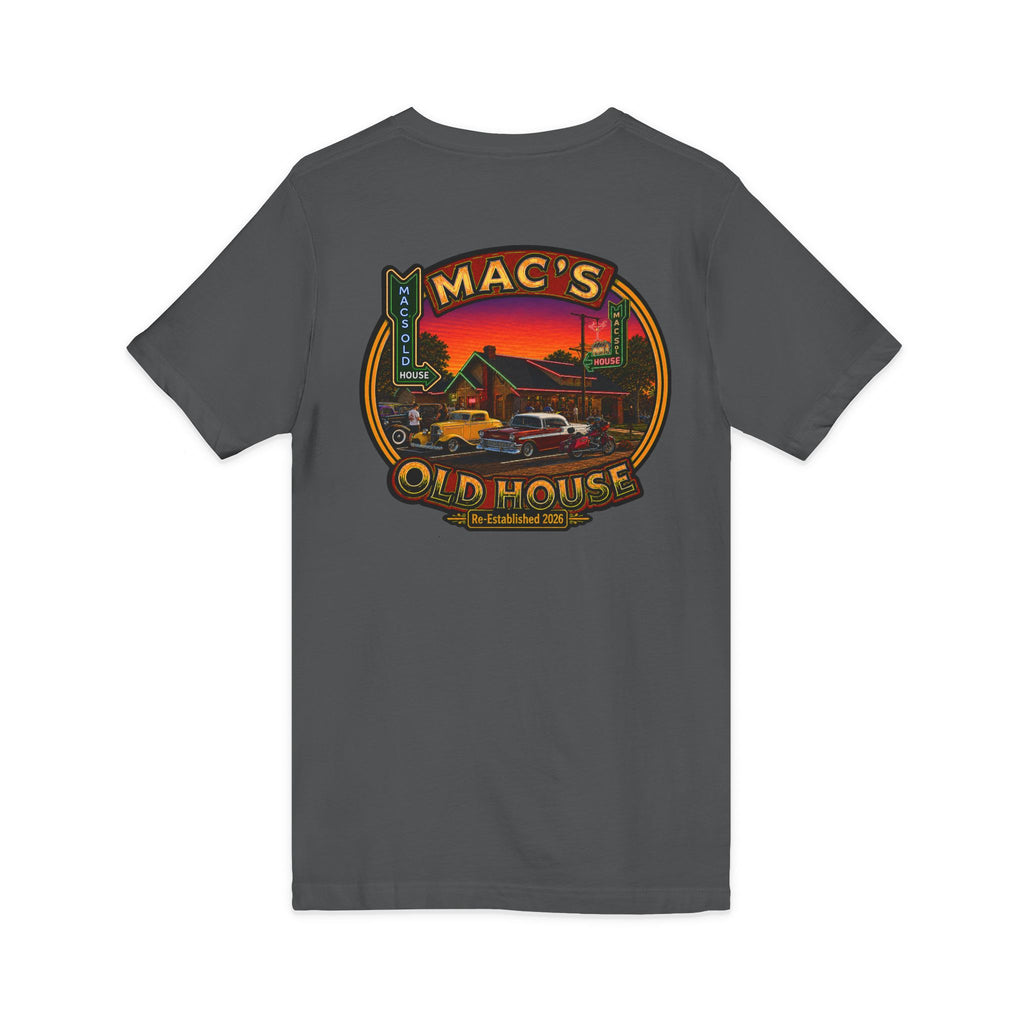 Mac’s Old House Re-Established 2026  V-Neck Tee