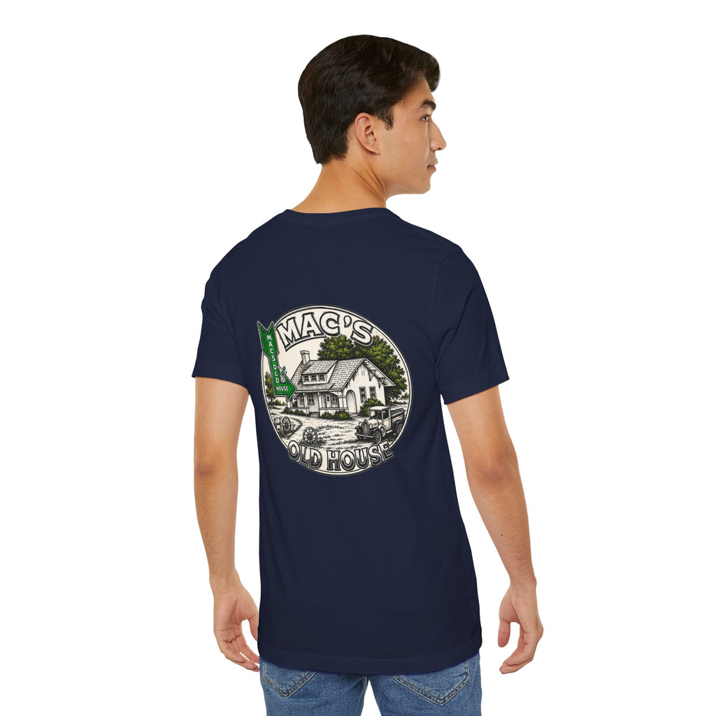 Mac's Old House Tee — Vintage Country House Graphic T-Shirt