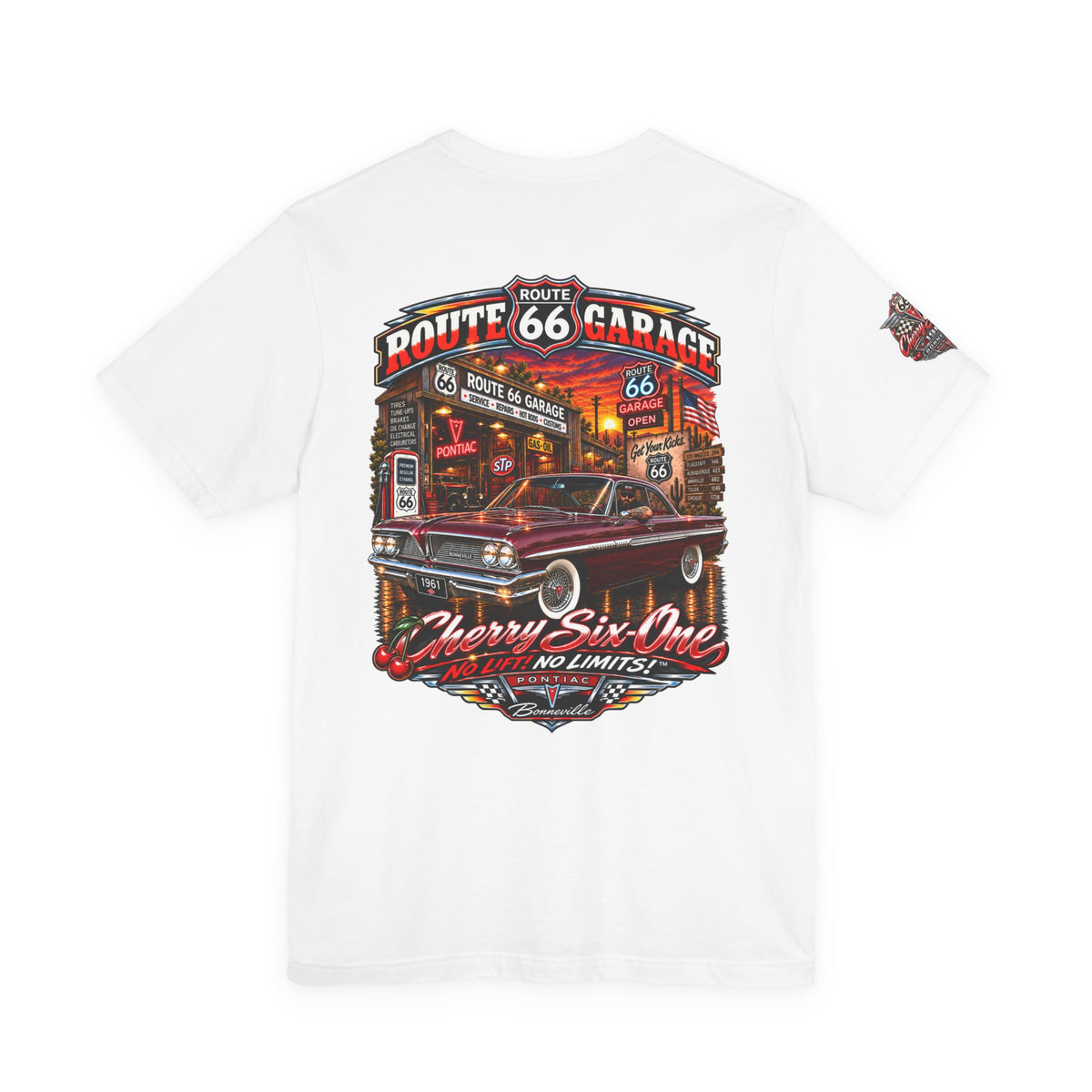 Cherry Six-One | 1961 Pontiac Bonneville Route 66 Garage Tee
