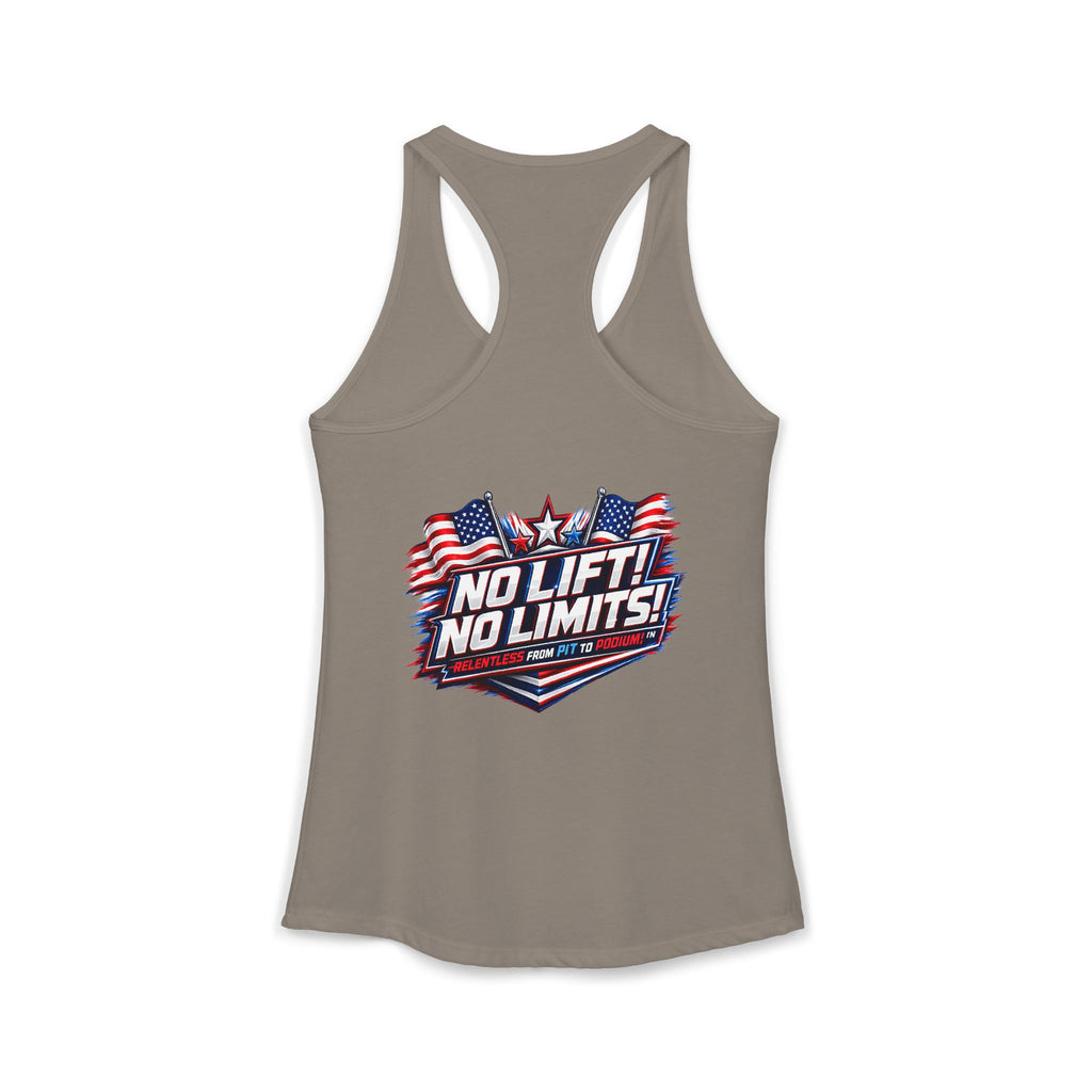 No Lift! No Limits!™ Relentless American Race Tank
