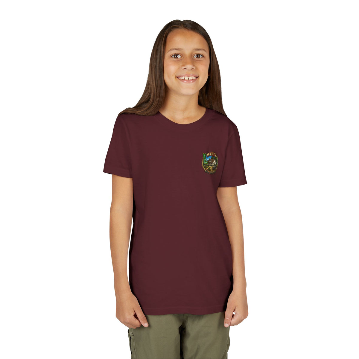 Youth Tee — "Mac's Minestrone" Retro Soup Logo