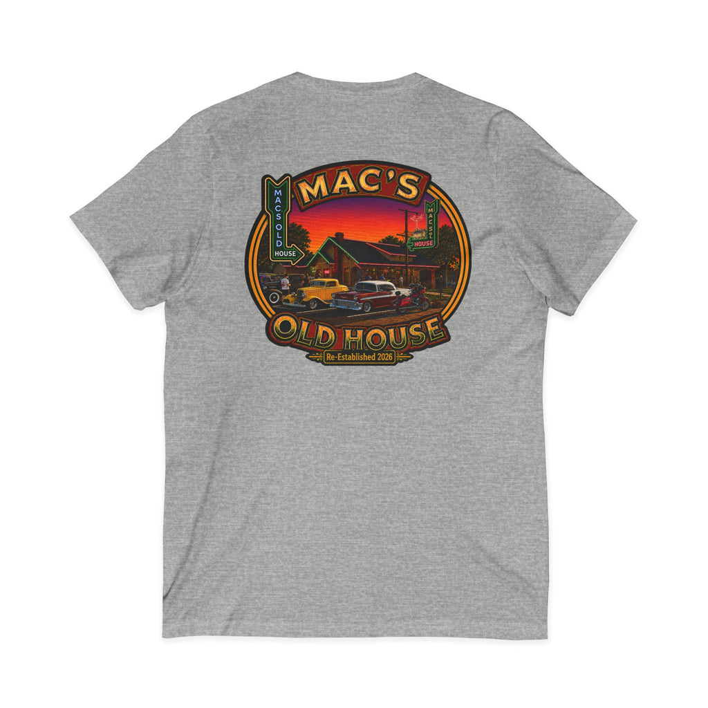 Mac’s Old House Re-Established 2026  V-Neck Tee