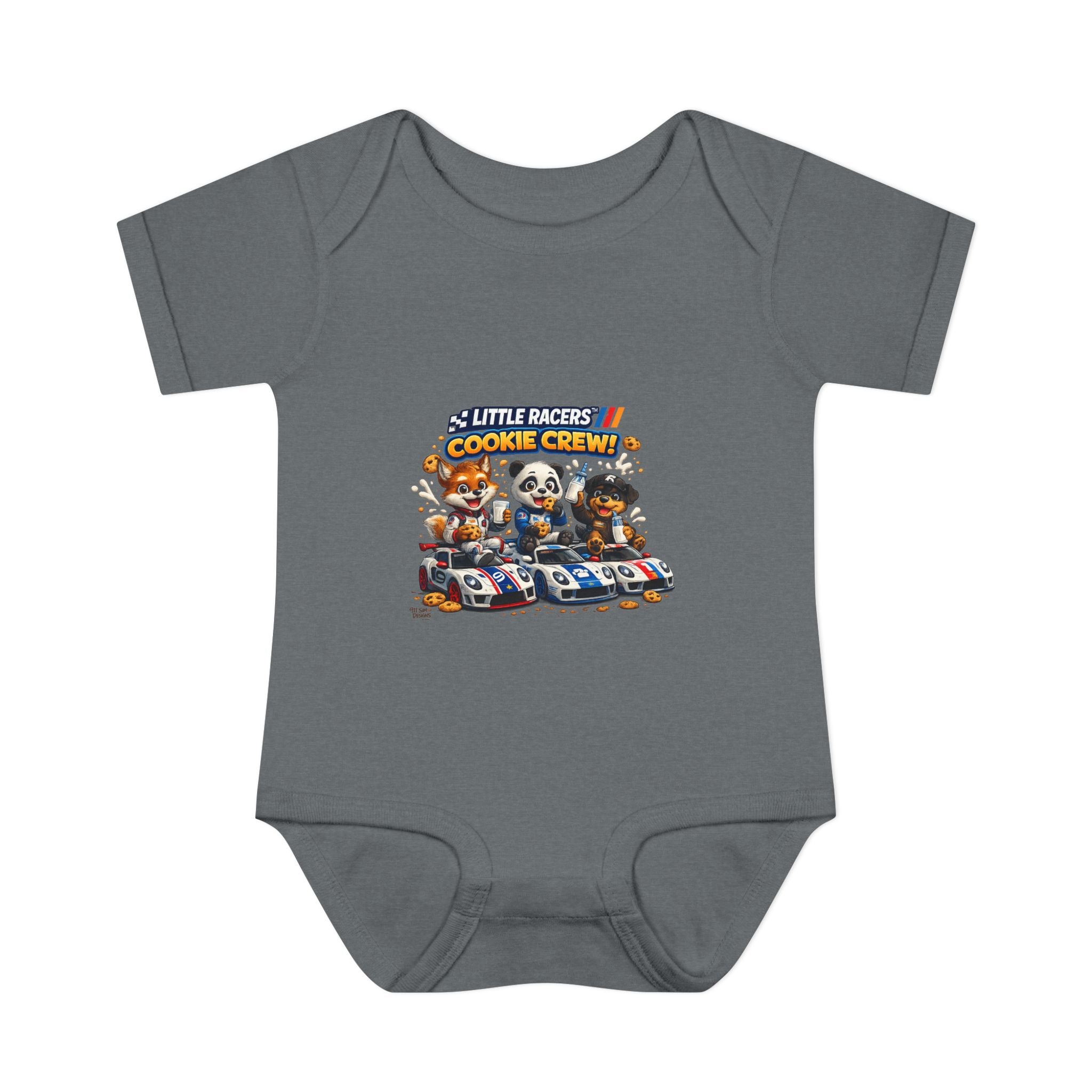 Limited Release: Little Racers Cookie Crew! Infant Racing Crew Bodysuit