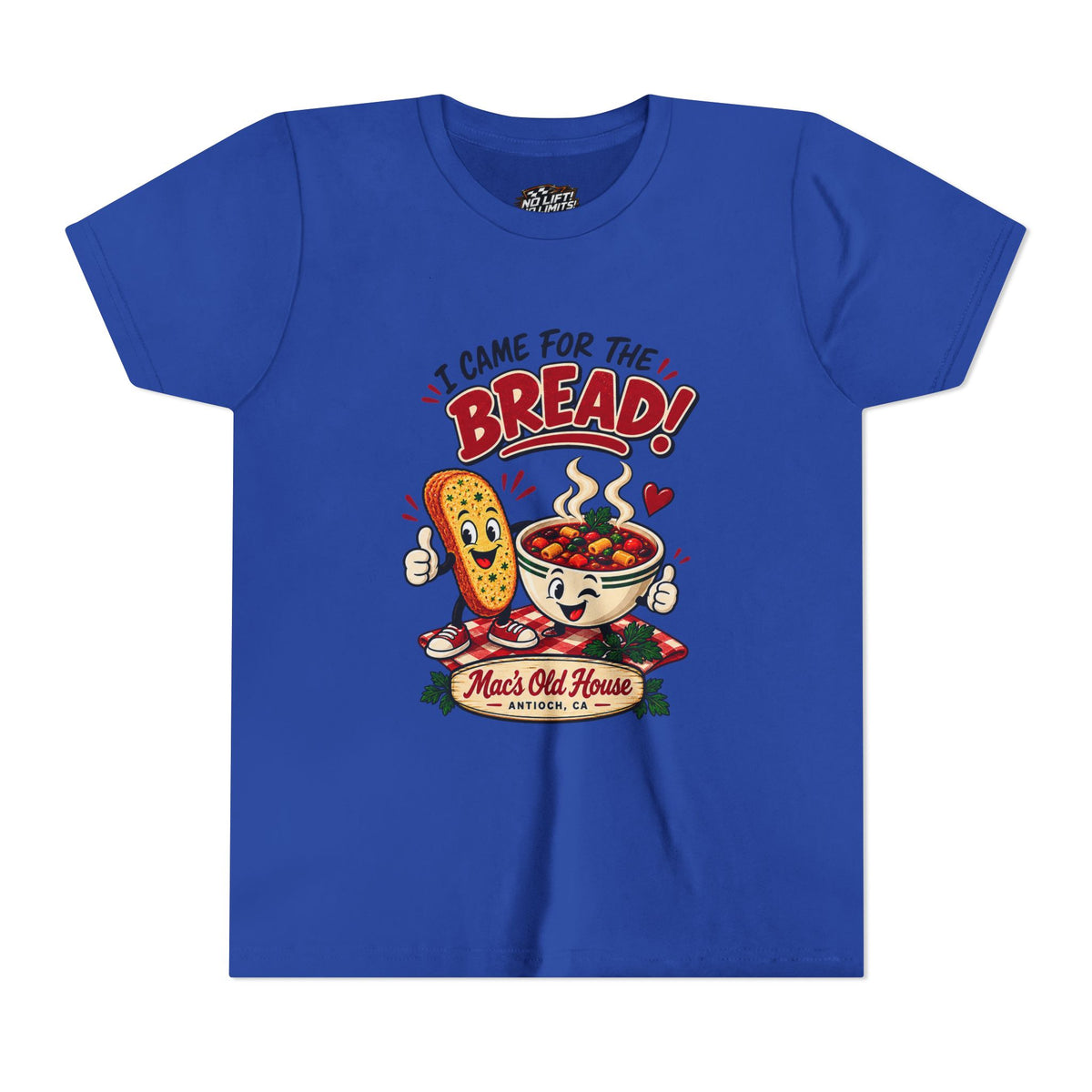 Youth Tee - "I Came for the Bread" Soup & Bread Kids T-Shirt