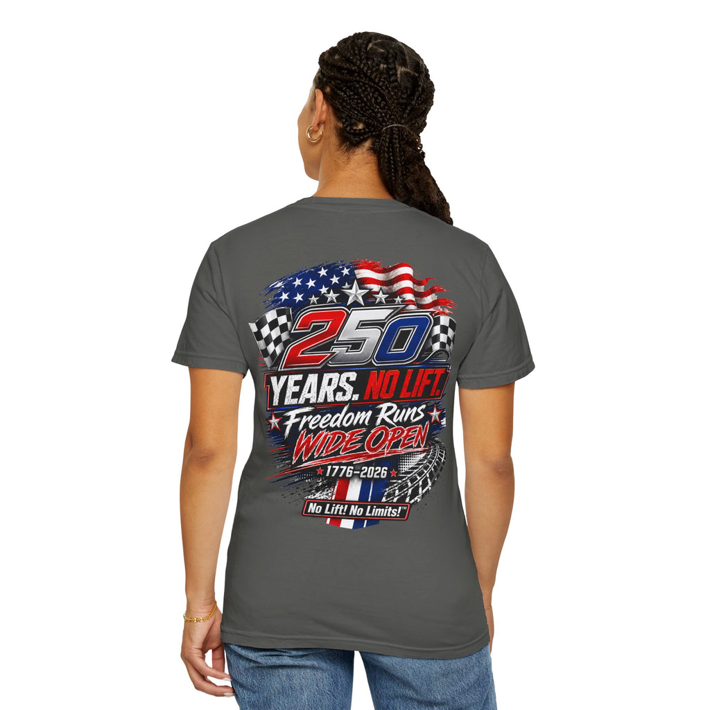Patriotic '250 Years No Lift, No Limits' T-Shirt