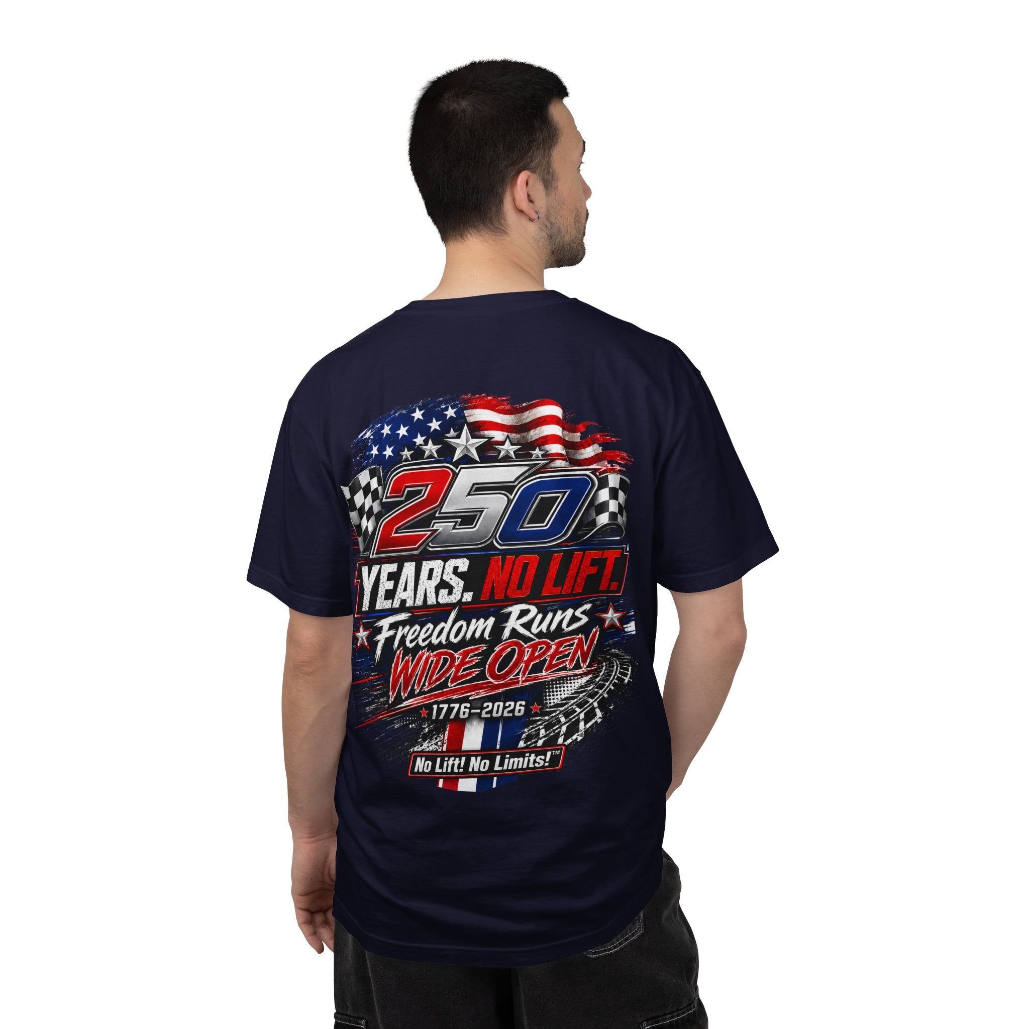 Patriotic '250 Years No Lift, No Limits' T-Shirt