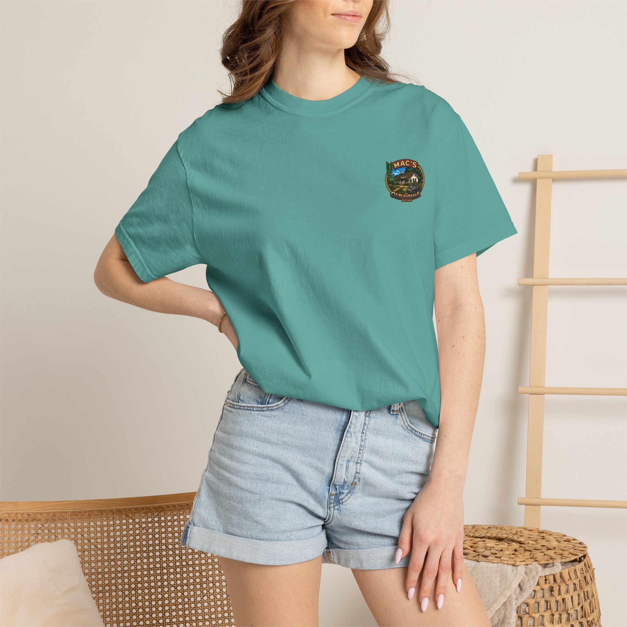 Mac's Old House Antioch CA Vintage T-Shirt — Retro Diner Night Scene (Est. 1956)