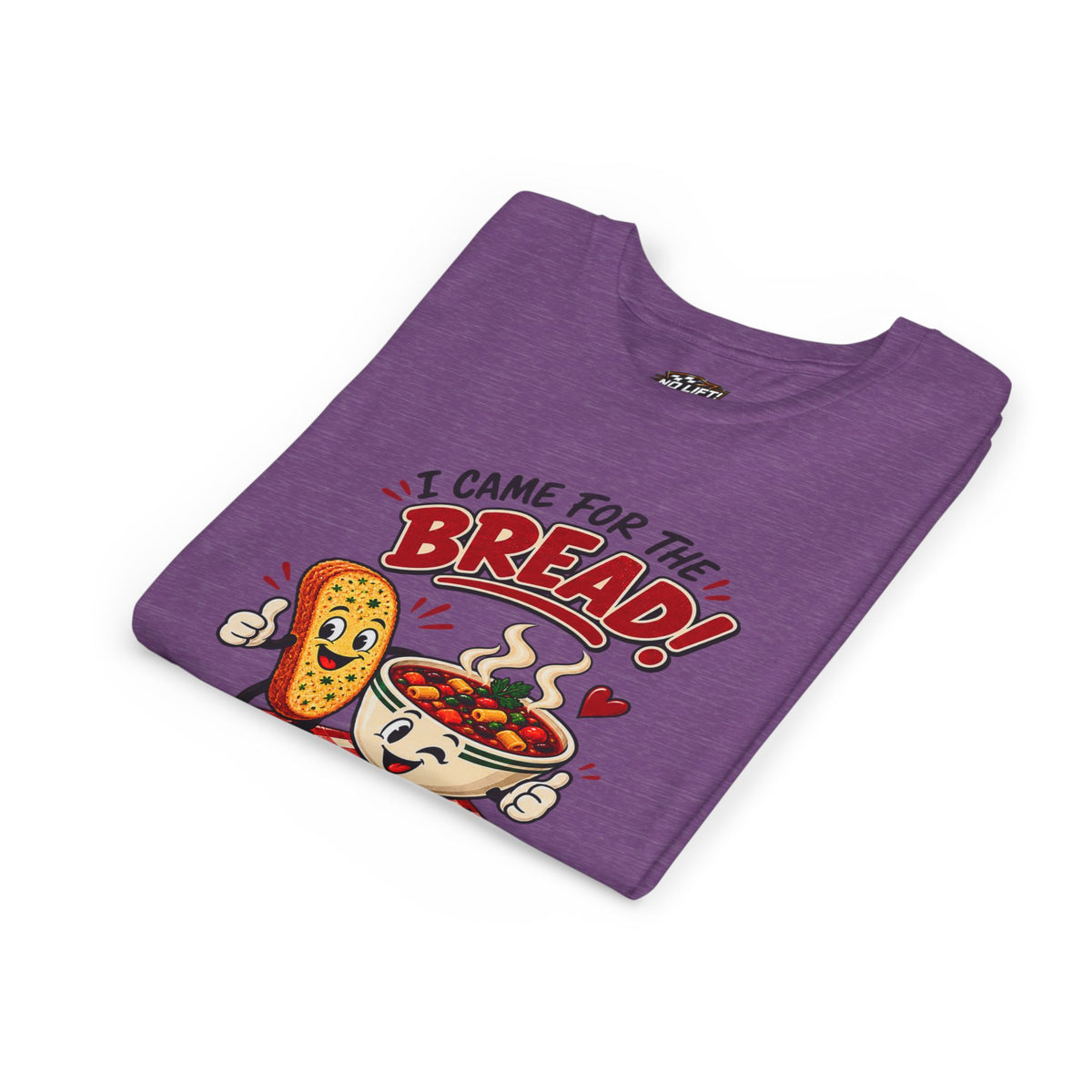 Youth Tee - "I Came for the Bread" Soup & Bread Kids T-Shirt