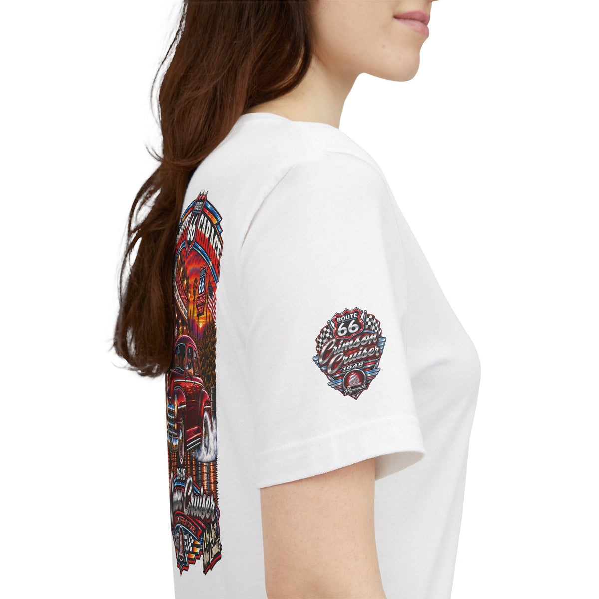 Crimson Cruiser | 1948 Plymouth Route 66 Garage Tee