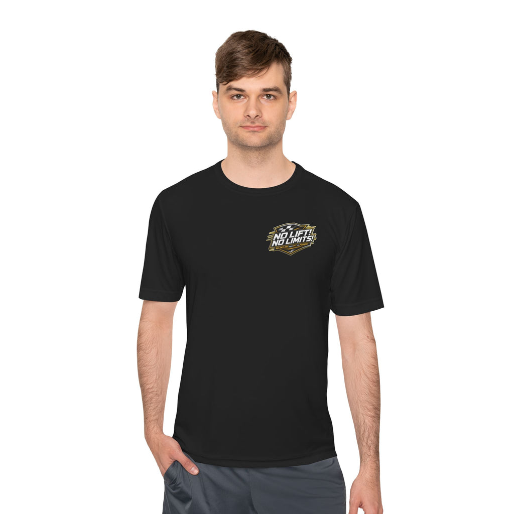 No Lift! No Limits!™ Relentless Gold Motorsport Tee