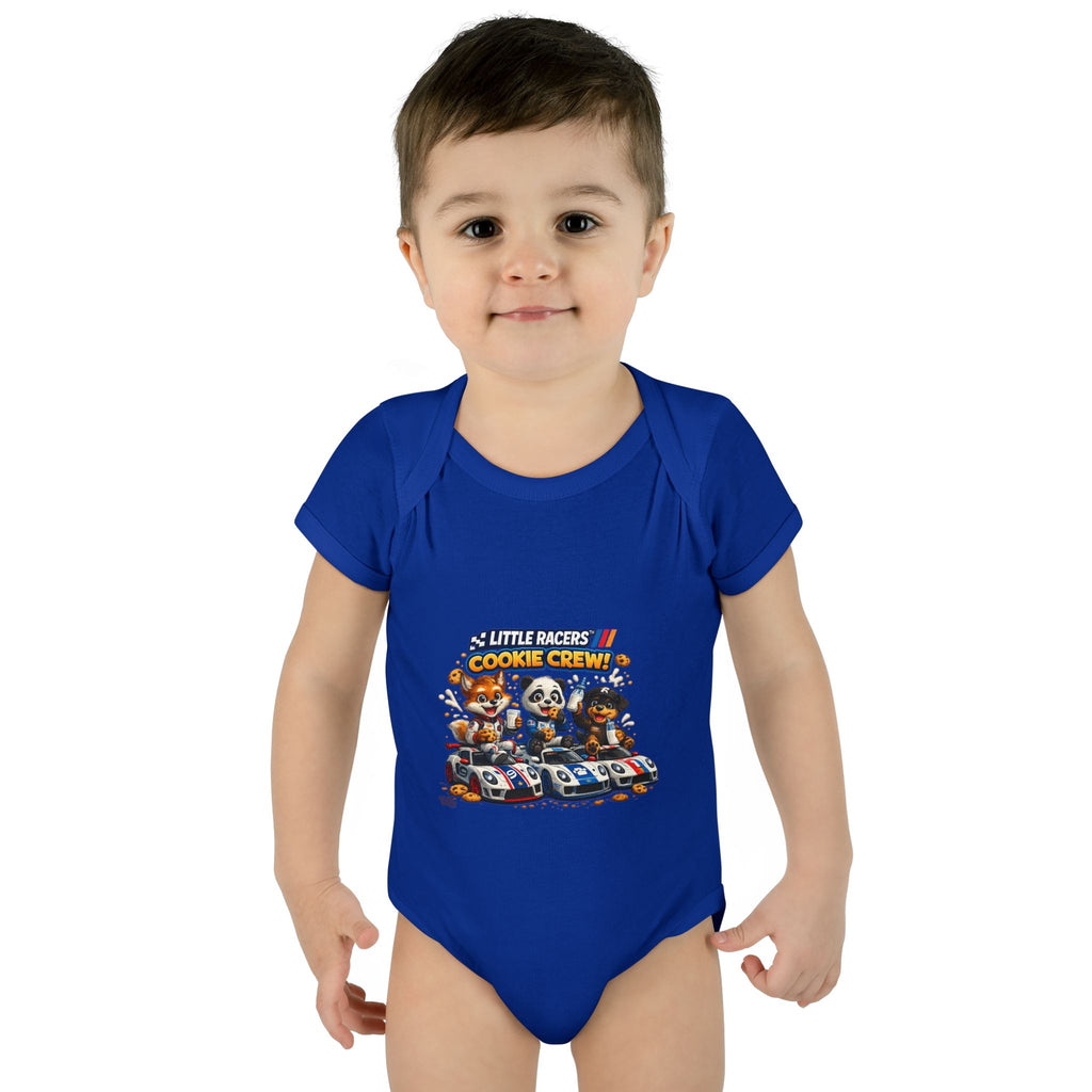 Limited Release: Little Racers Cookie Crew! Infant Racing Crew Bodysuit