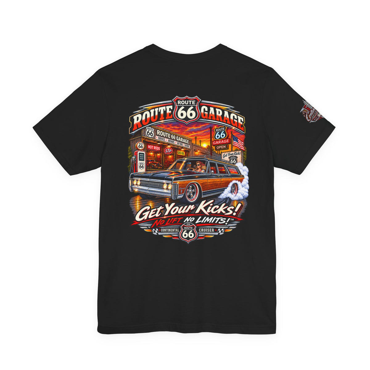Woodgrain Station Wagon T-Shirt – Vintage Cruiser Graphic Tee | Route 66 Garage