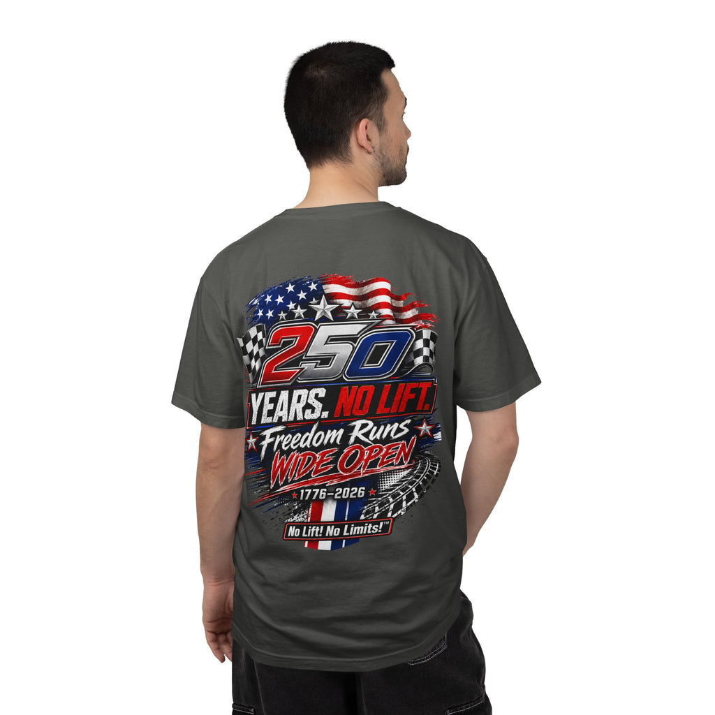 Patriotic '250 Years No Lift, No Limits' T-Shirt