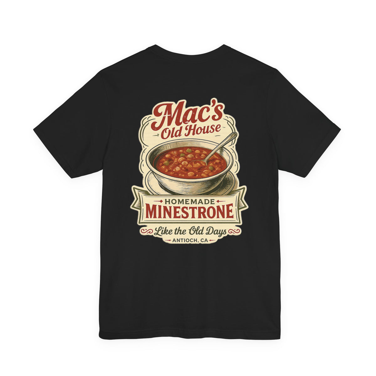 Mac’s Old House Homemade Minestrone Vintage T-Shirt
