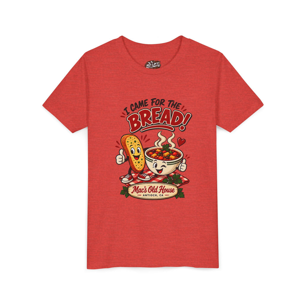 Youth Tee - "I Came for the Bread" Soup & Bread Kids T-Shirt