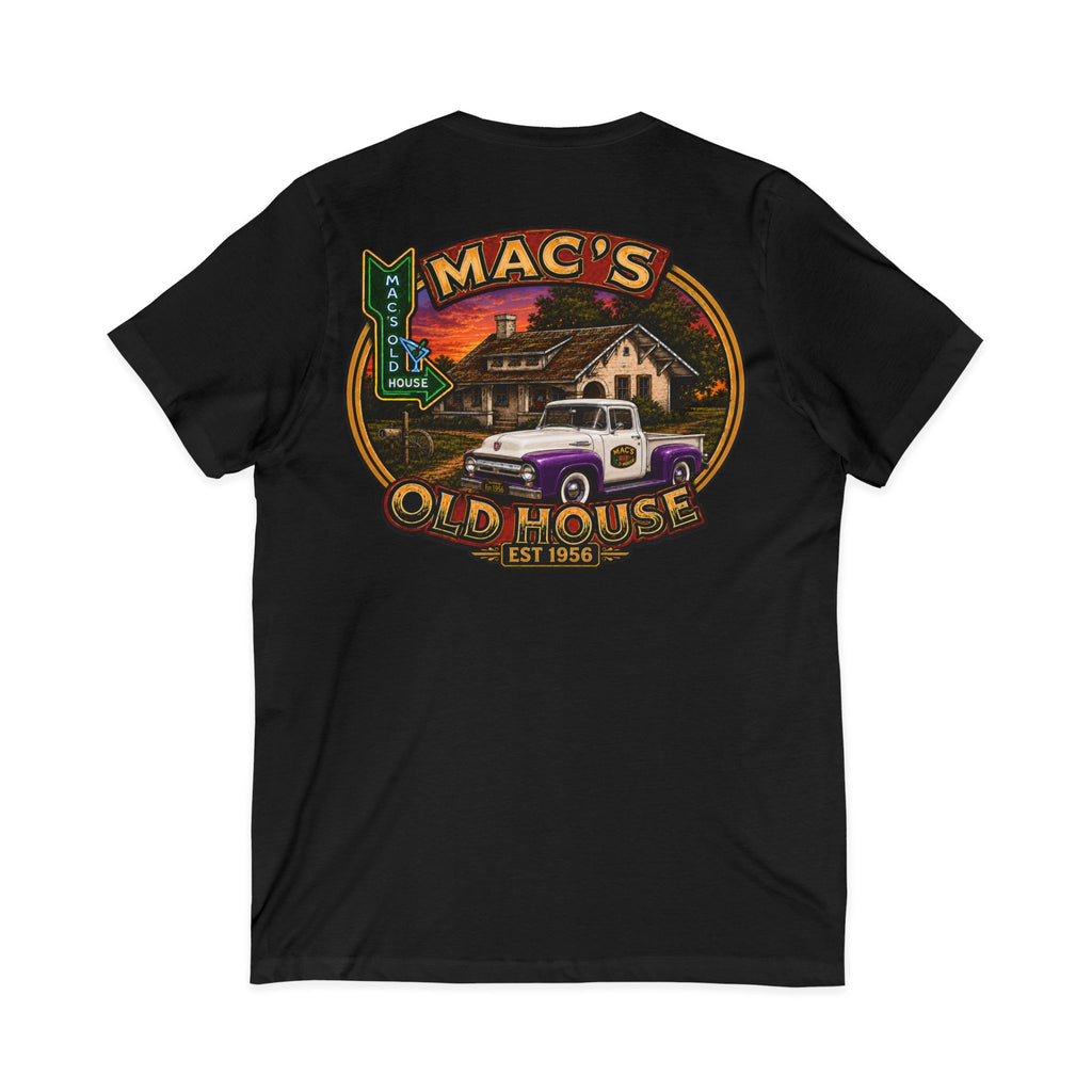 Mac’s Old House Vintage Truck V-Neck Tee