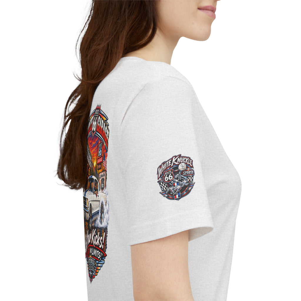 Route 66 Garage — White Knuckle ’65 Tee