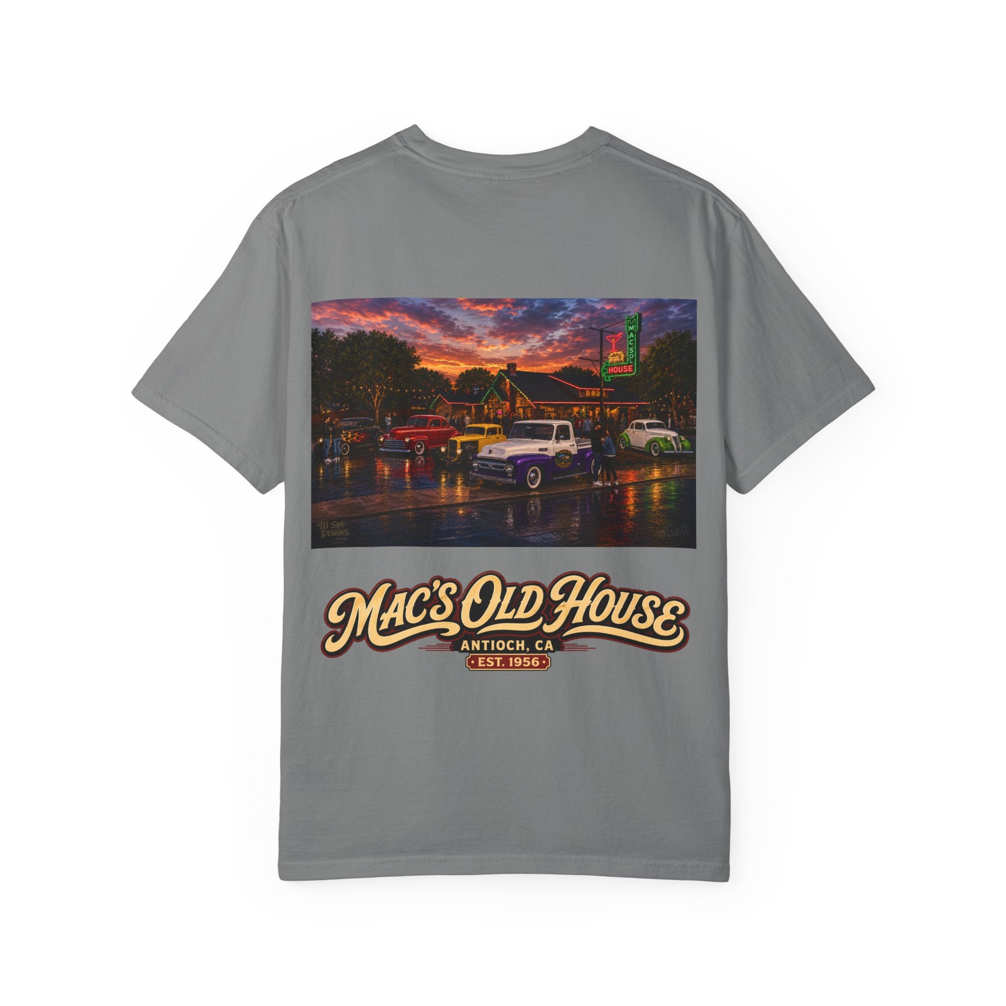 Mac’s Old House T-Shirt – Vintage Diner Scene Tee