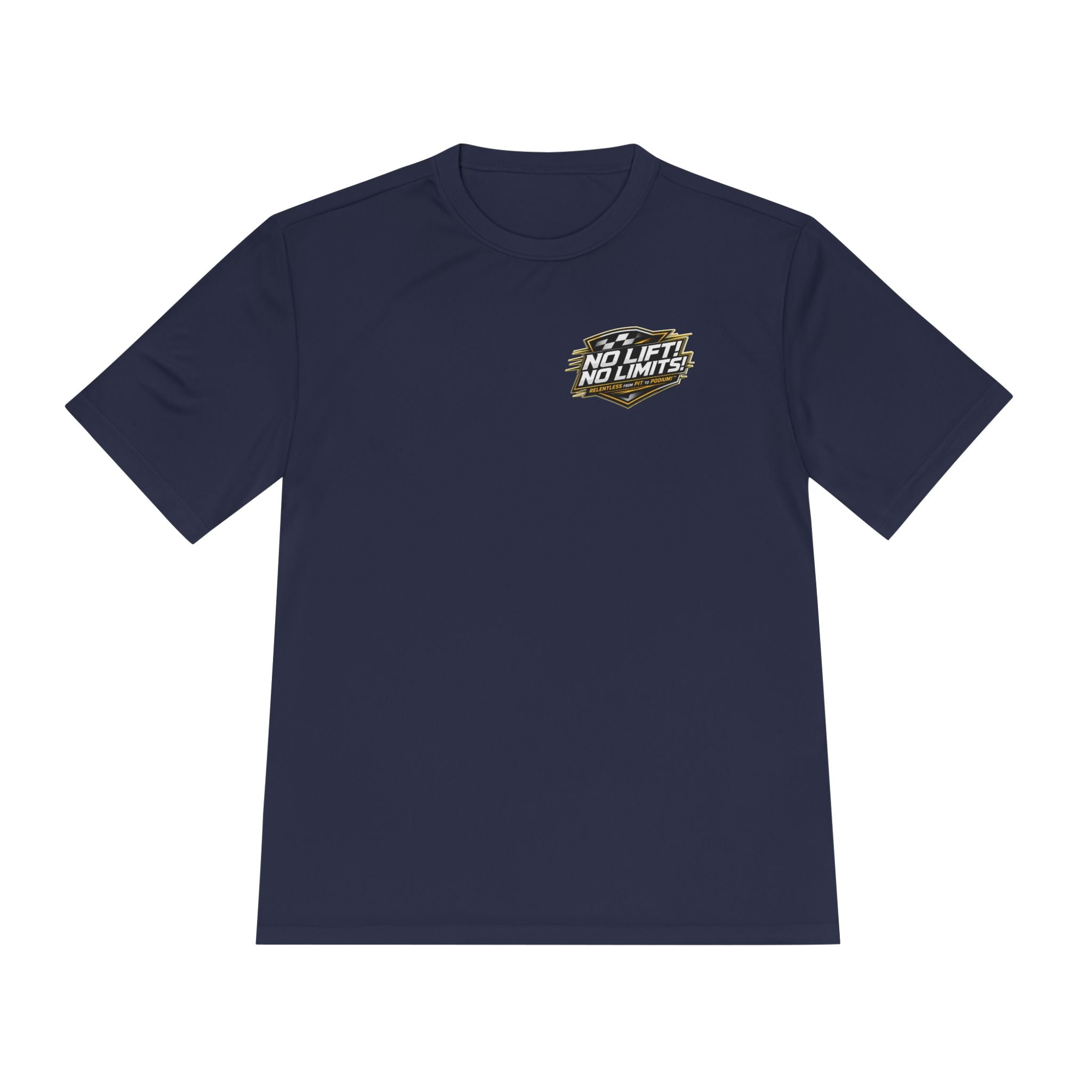 No Lift! No Limits!™ Relentless Gold Motorsport Tee