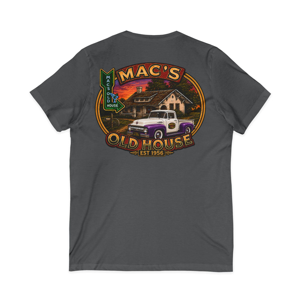 Mac’s Old House Vintage Truck V-Neck Tee