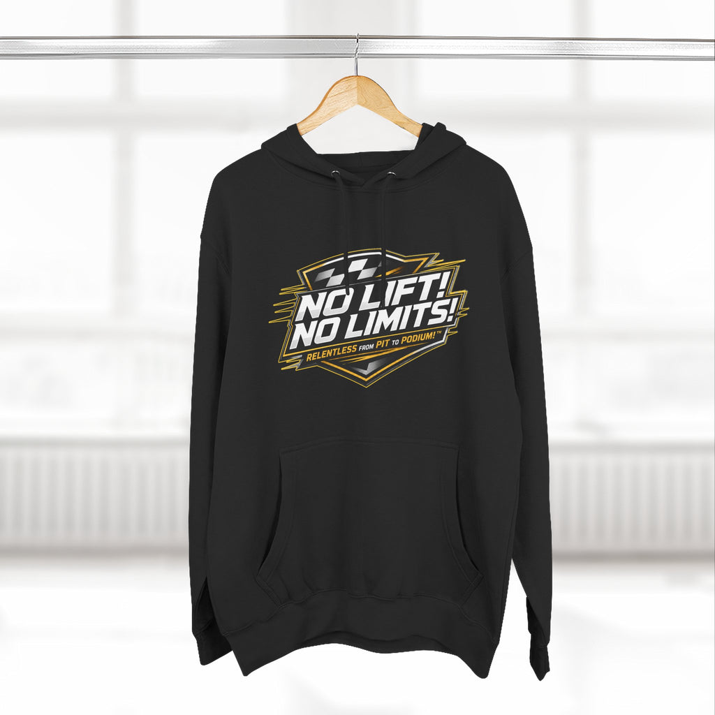 No Lift! No Limits! Relentless Hoodie — Motivational Gym Pullover