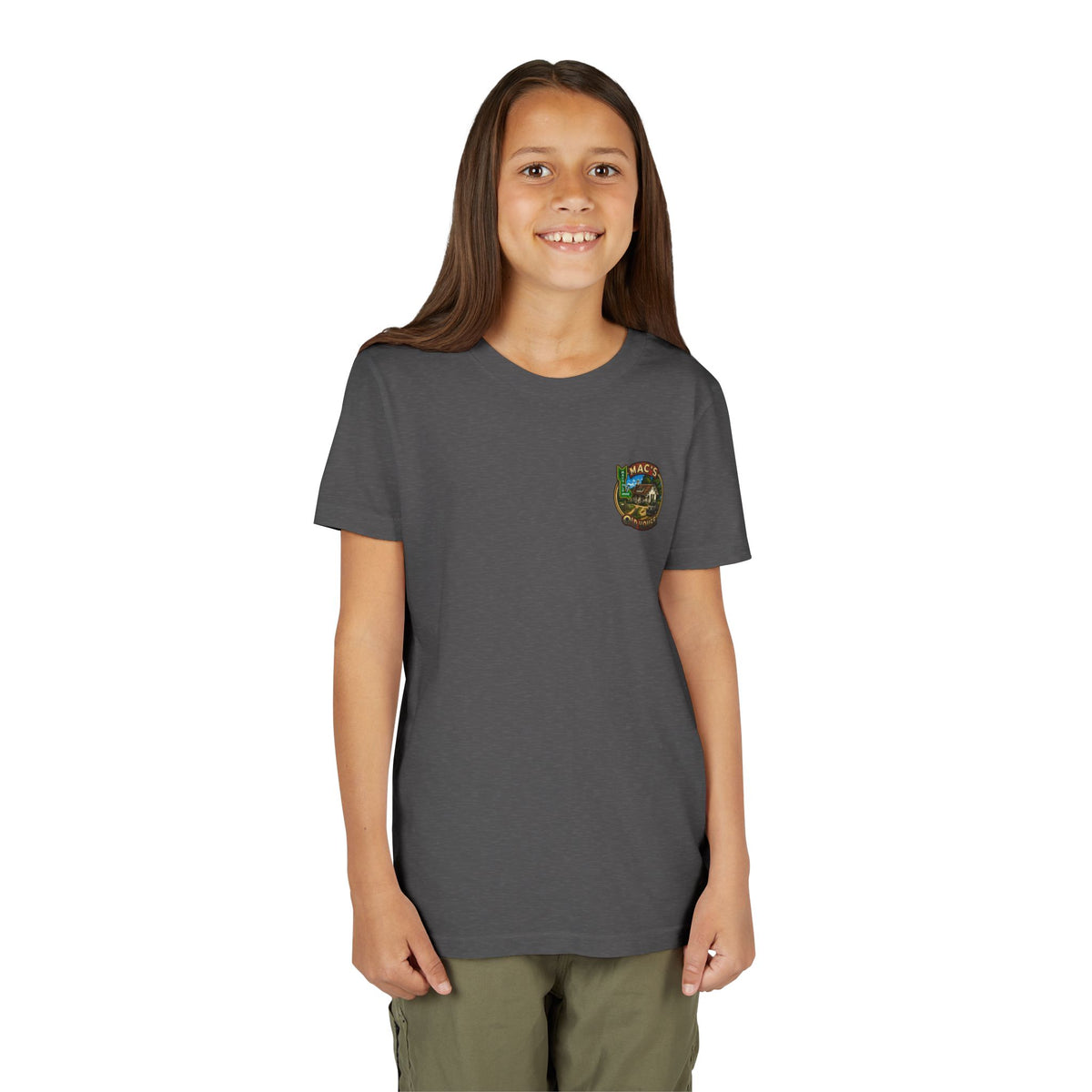 Youth Tee — "Mac's Minestrone" Retro Soup Logo
