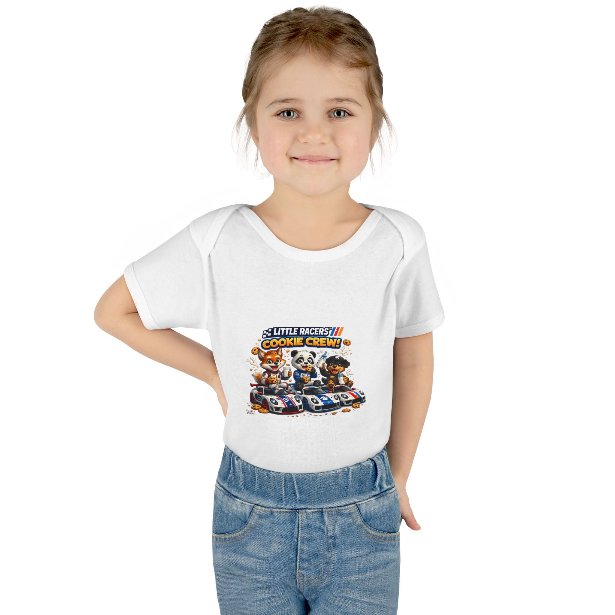 Limited Release: Little Racers Cookie Crew! Infant Racing Crew Bodysuit