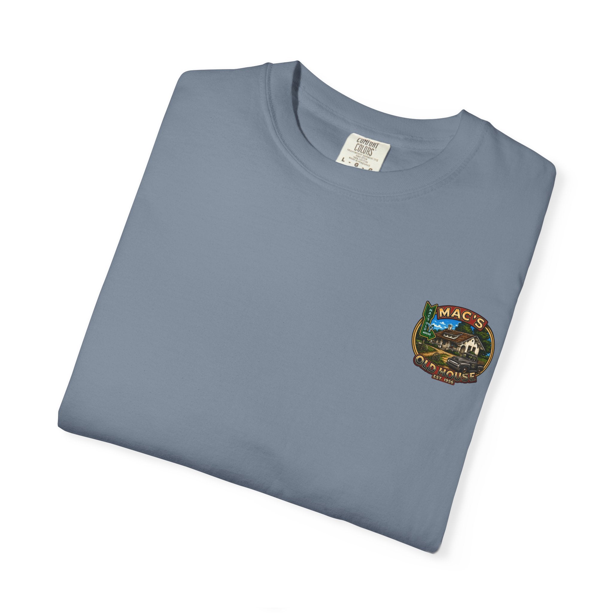 Mac's Old House Antioch CA Vintage T-Shirt — Retro Diner Night Scene (Est. 1956)