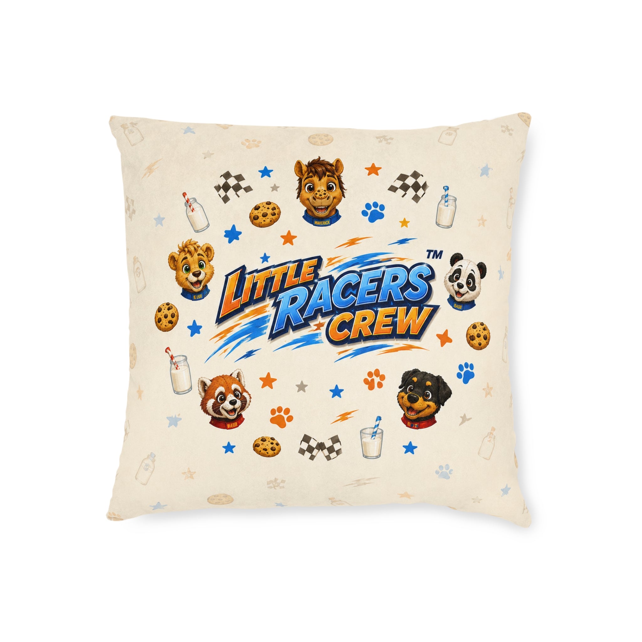 Little Racers™ Crew Cookies & Milk Accent Pillow