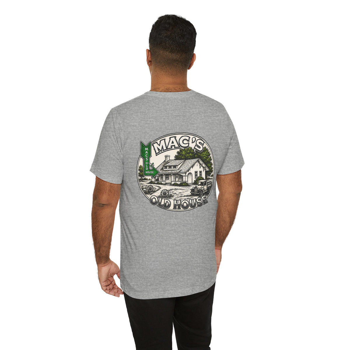 Mac's Old House Tee — Vintage Country House Graphic T-Shirt