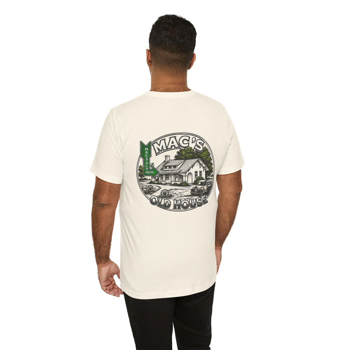 Mac's Old House Tee — Vintage Country House Graphic T-Shirt