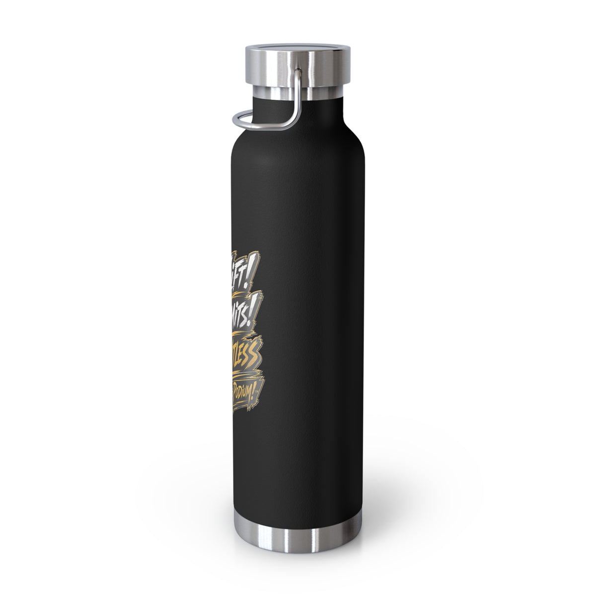 22oz Insulated Water Bottle — “No Limits, Relentless” Motivational Sport Bottle